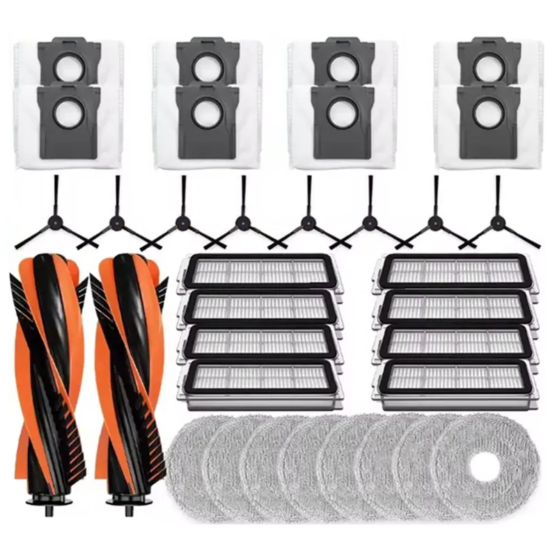 

YANA35R 34 шт. для пылесоса Cecotec Conga X70, запасные части, основная боковая щетка для пылесоса, HEPA-фильтр, накладка для швабры, мешок для пыли