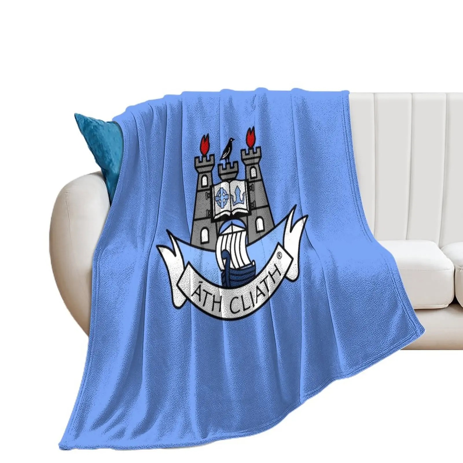 

Dublin Gaa Throw Blanket Decorative Beds Loose Baby Blankets