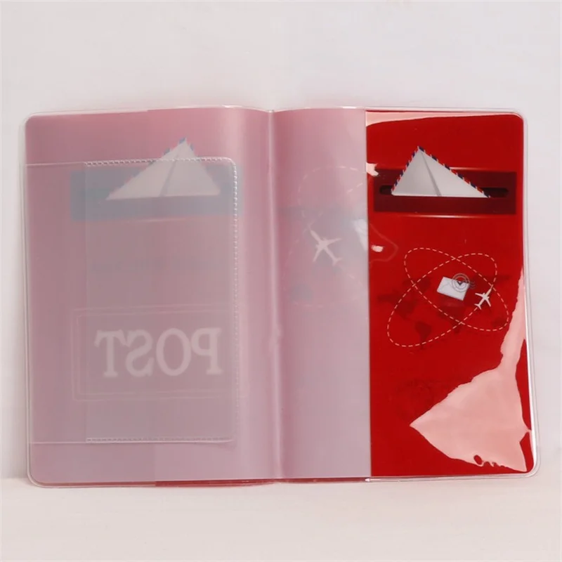 14*10cm PVC Passport Holder Camera Recorder Chocolate Post Printed ID Card Cover Travel Ticket Passport Case for Men Women