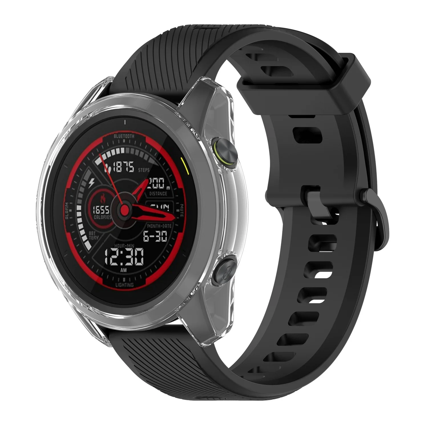 TPU Protective Case for Garmin Forerunner 745 Watch Cover Protector Frame for Garmin Forerunner745 Shell Black