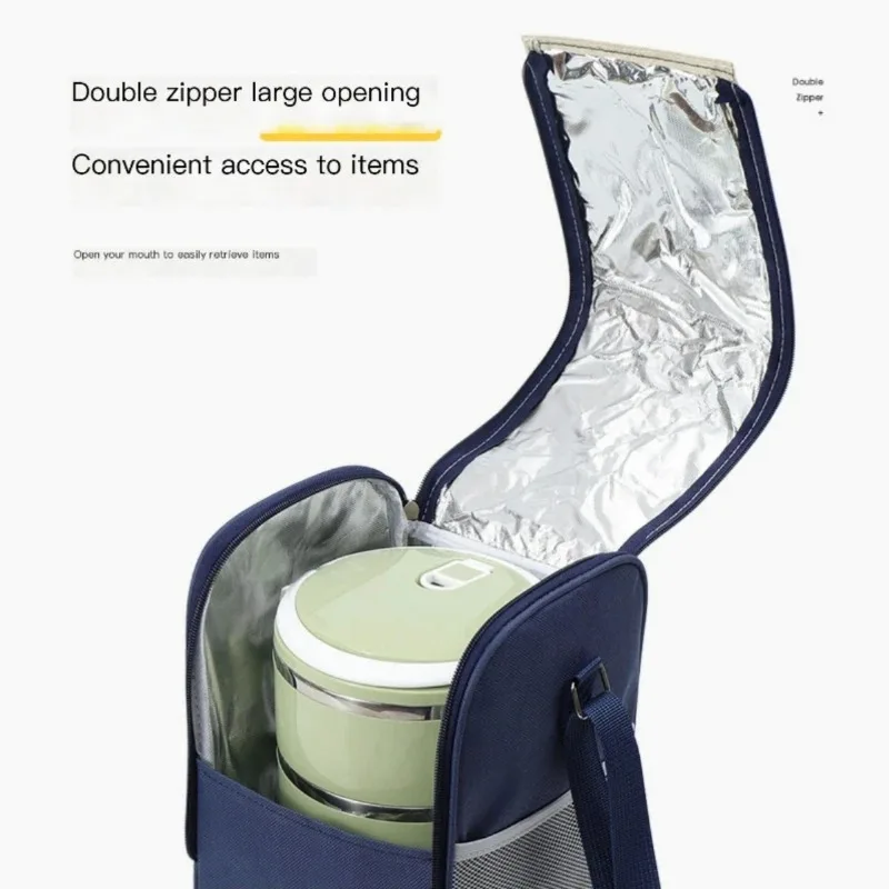 New Portable Lunch Bag Insulated Case Food Thermal Box Waterproof Office Cooler Lunch Box