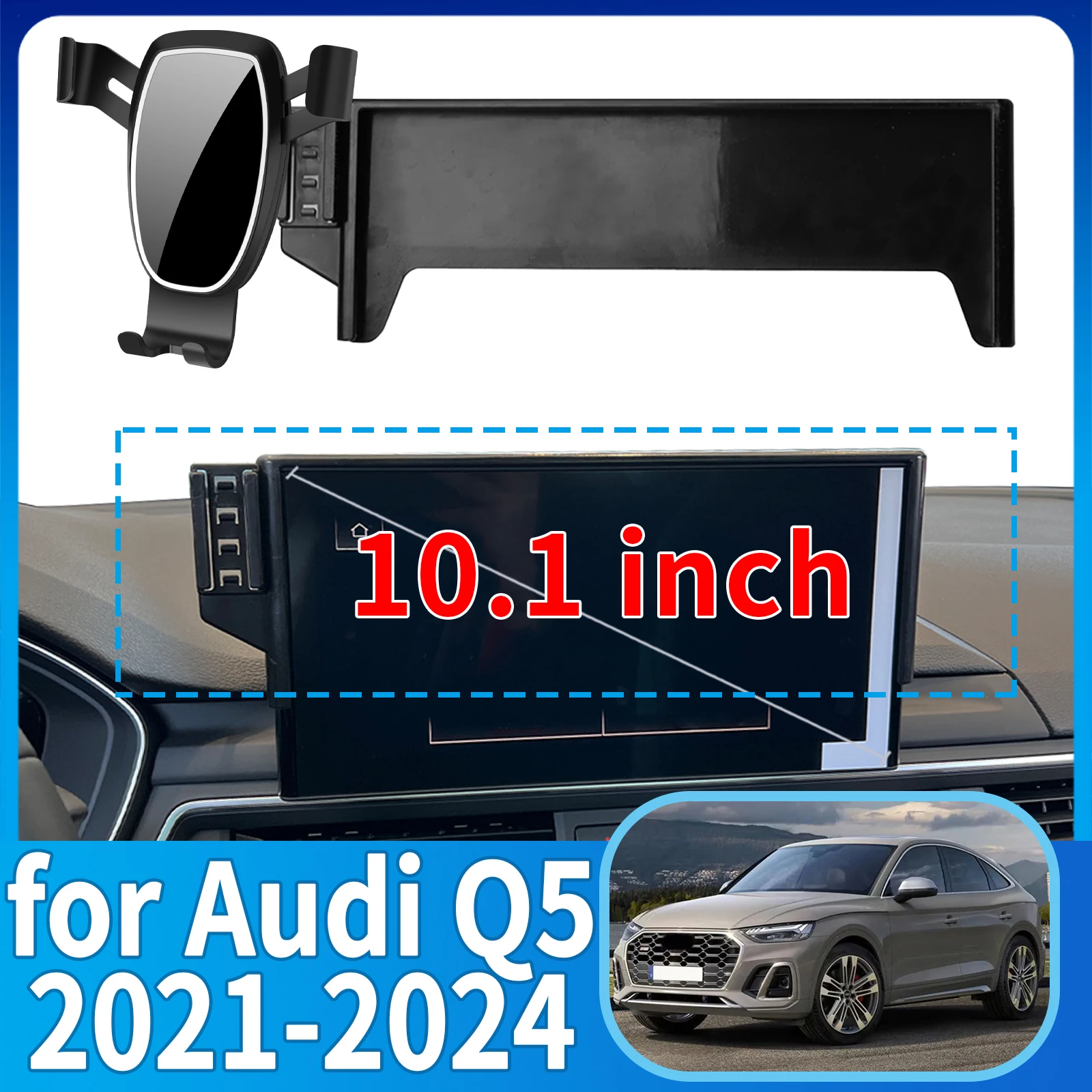 

fit for Audi Q5 2021 2022 2023 2024 10.1inch ​​Anti-Shake Screen Base Phone Holder Mount Stand ​​ Dedicated Car​​ accessoires