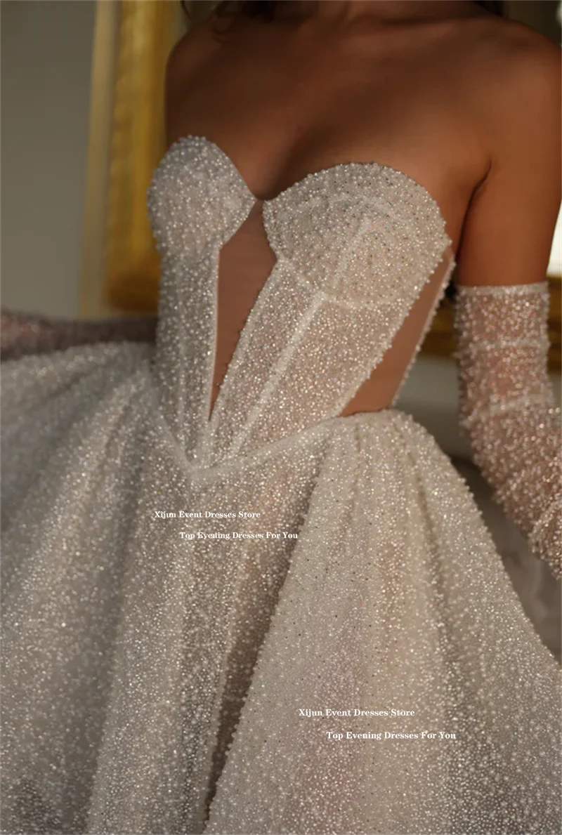 Xijun-Robe de Mariée Courte à Paillettes Personnalisée, Tenue de Bal Formelle, de Cocktail, d'Anniversaire