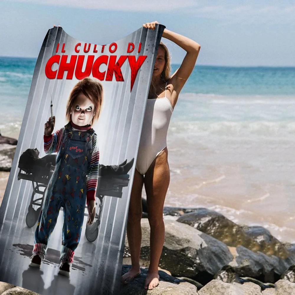 B-bride Of C-chucky Beach Towel For Kids Personalized Bath Towel Pool Towel Vacation Gift Picnic Towel Party Gift