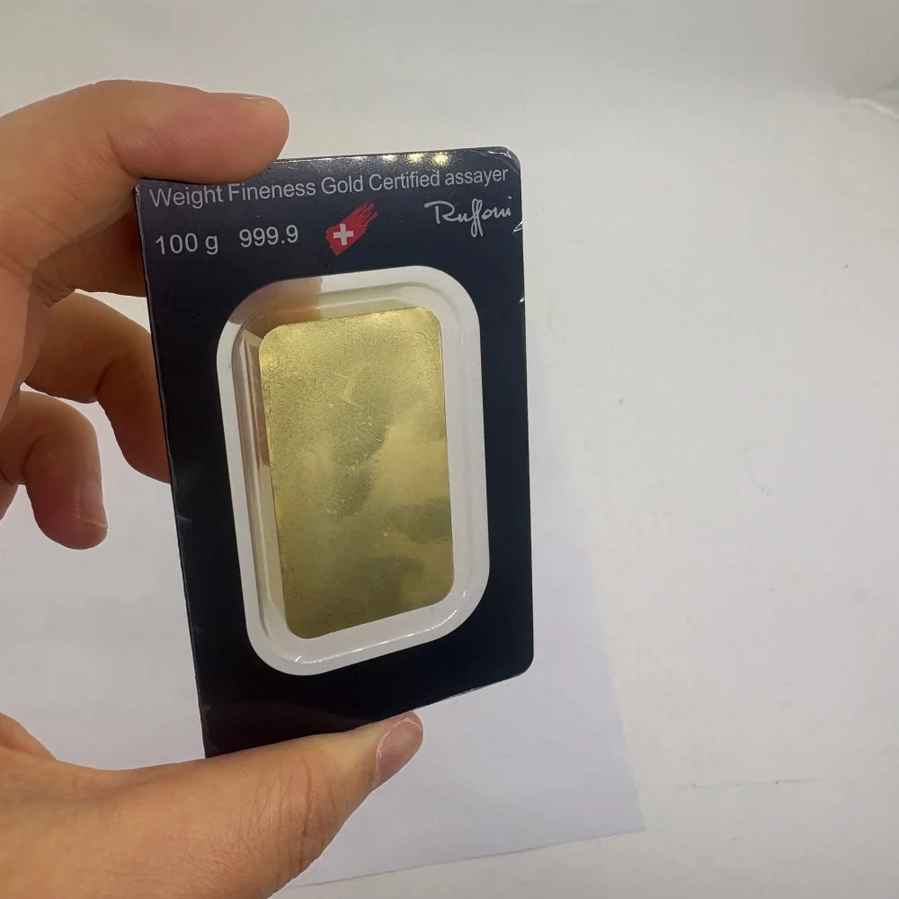 Non-magnetic Gold Plated Bar Gold Bullion Ingot APMEX With Different Serial Numbers With Sealed Package For Collectible