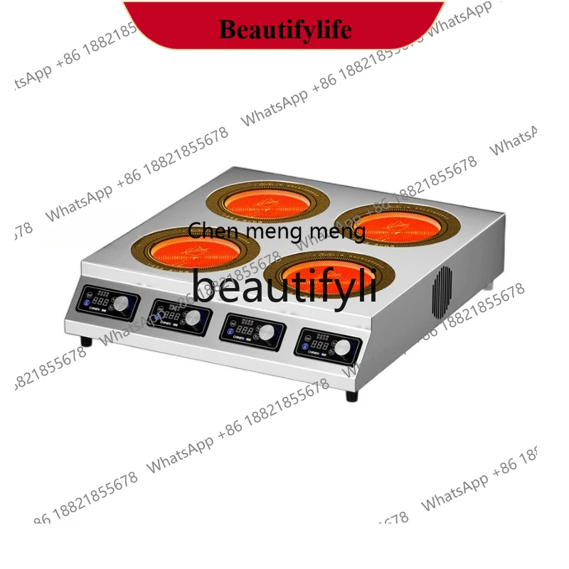 

AB02 Коммерческая электрическая керамическая плита, мощная индукционная плита, три, четыре или шесть головок, бинокулярная плита-плита