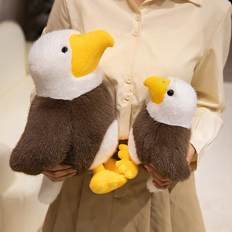 

20/30 см милый реалистичный морской орел плюшевая игрушка мягкая подушка коричневая птица плюшевые животные детская игрушка в подарок для детей подарок на день рождения