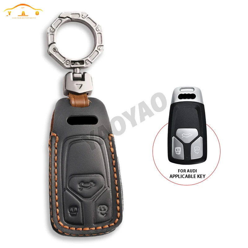 

Car Remote Smart Key Cover Case Shell For Audi A1 A3 8V A4 B9 A5 A6 C7 Q3 Q5 Q7 TT Accessories Keychain Protect Set