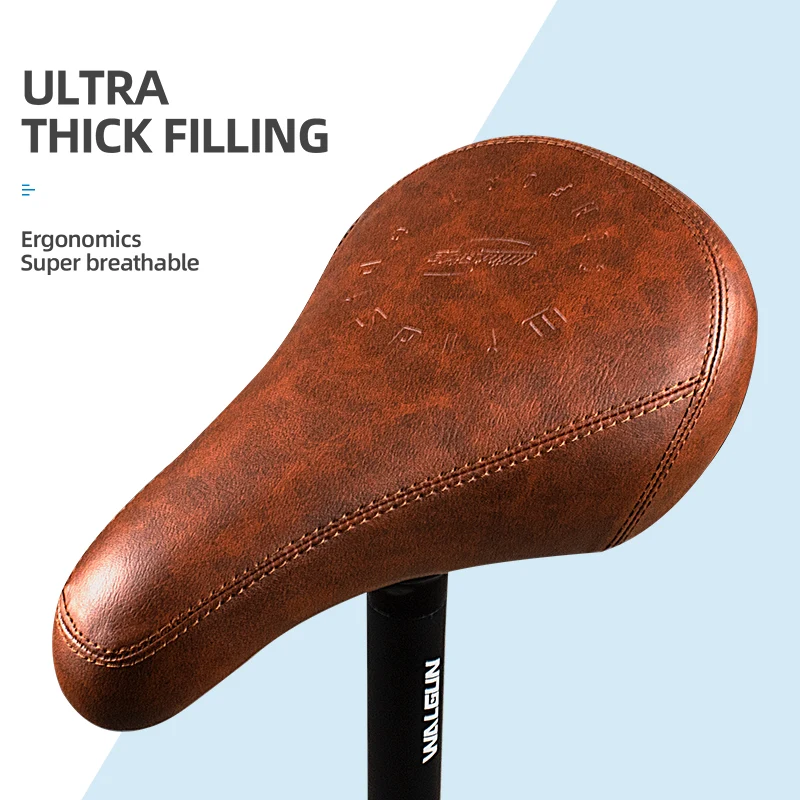 

Wildside MTB Bike Saddle BMX Dirt Jump Bicycle Seats Cushion Leather/Fabric with Seat Tube 25.4mm Racing BMX Bikes Accessories