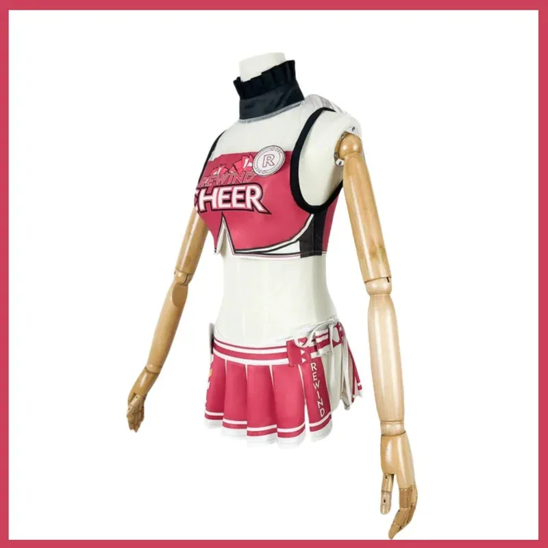 Game NIKKE：The Goddess of Victory Amanda Bay Cosplay Costume Cheerleading Outfit Top Skirt Wig Woman Sexy Carnival Suitx;2'a,6.h