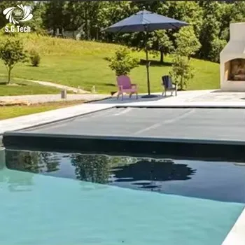 Automatic PVC Swimming Pool Cover with Aluminum Rail Hydraulic System Durable Easy Installation Insulation Pool Cover for Outdoo