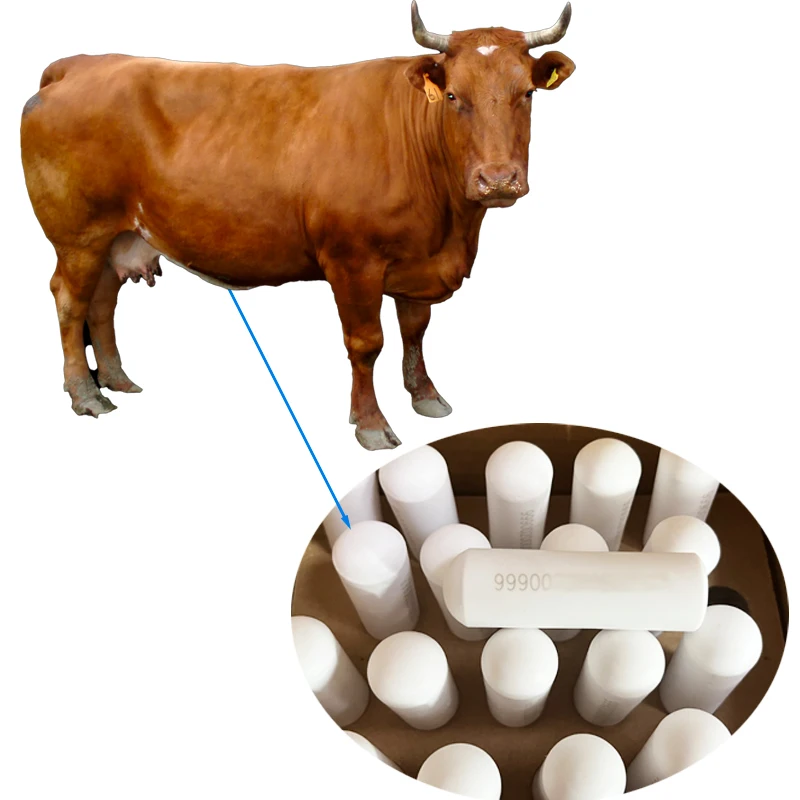 علامة rfid ruminal Bolus للماشية/الأغنام الماشية تحديد الحيوانات علامة بولس الإلكترونية بموجات الراديو 134.2 كيلو هرتز HDX رقاقة ISO11784/5