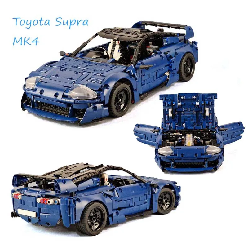 

NEW Technical MOC - MK4 Supra Classic Supercar Building Blocks Sports Countach Racing Car Hypercar Vehicle DIY Bricks Toys