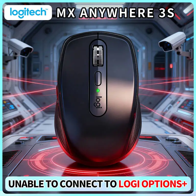 Wireless MX Anywhere 3S - Darkfield 8K DPI, Hyper-Scroll, USB-C, Great for Freelance Tea Taster & Home Studio Task