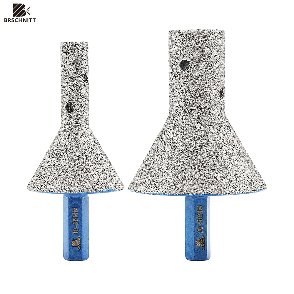 

BRSCHNITT-Diamond Chamfer Milling Bit Chamfering Bit Ceramic Tiles Porcelain Polish Reshape 1Pc Diamond Crown Hex Shank