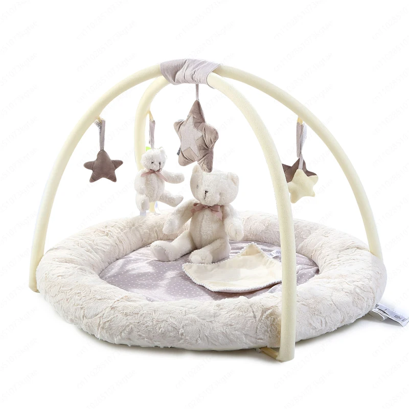 0-1 year old baby games blanket fitness rack 3-9-12 month baby climbing mat crib toys full moon gift