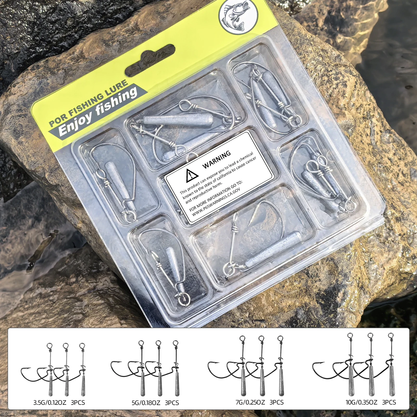 Free Fisher plomos con anzuelo para drop shot y vinilo - imagen 3