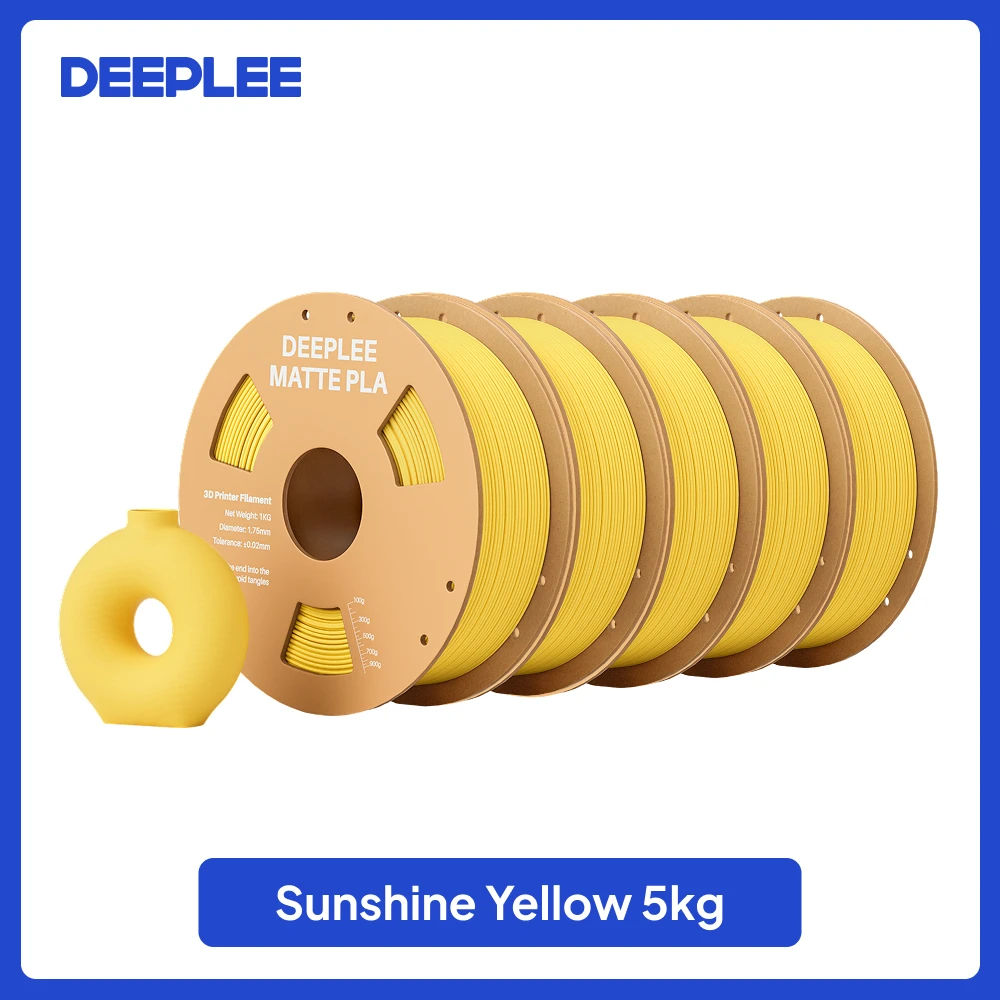 DEEPLEE 2KG mat PLA-filament 1,75 mm 3D-printen voor FDM 3D-printer PLA roze Deeplee-filament - afbeelding 1