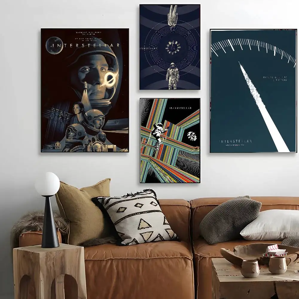ملصق فني لفيلم بين النجوم مع مطبوعات هدية تزيين غرفة النوم وغرفة المعيشة #5