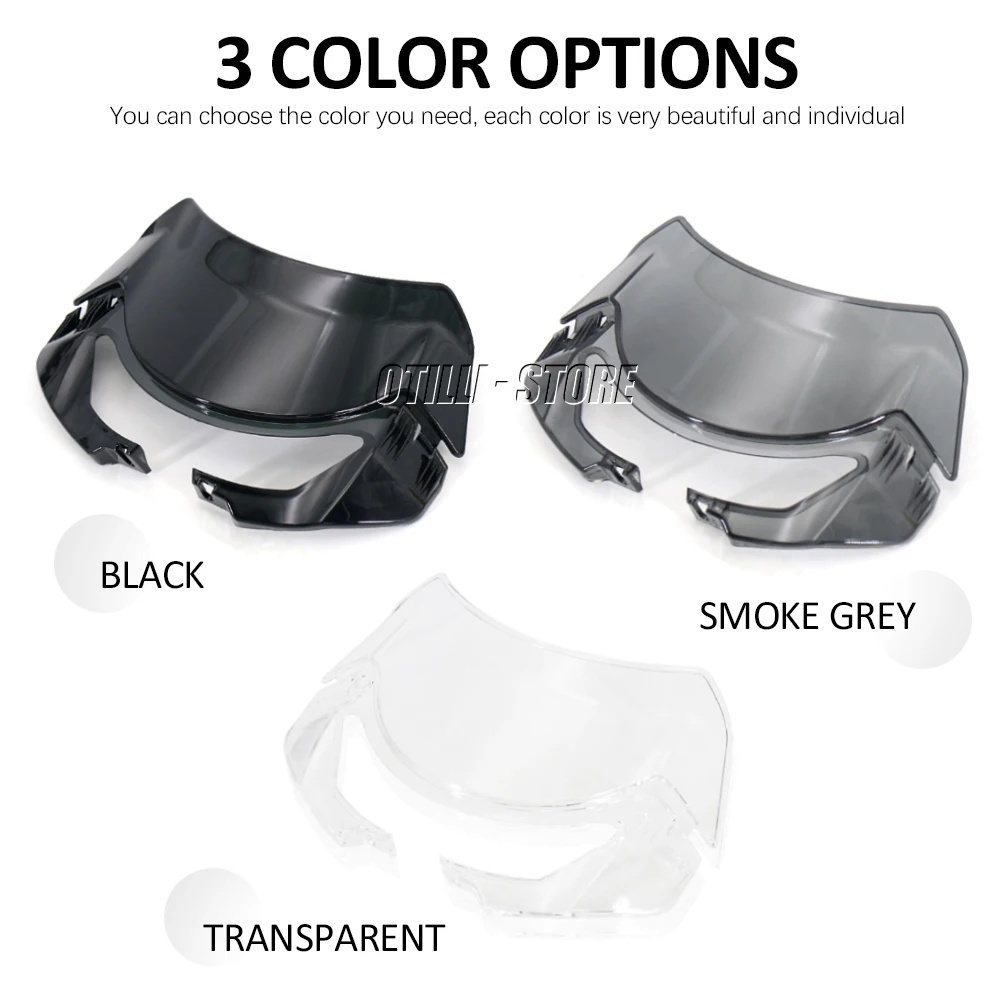 NEW 3 colors Motorcycle Wind Cold Deflector PC Plate Windshield Windscreen For Street Triple S660 765R 765RS 765S 2020 2021 2022