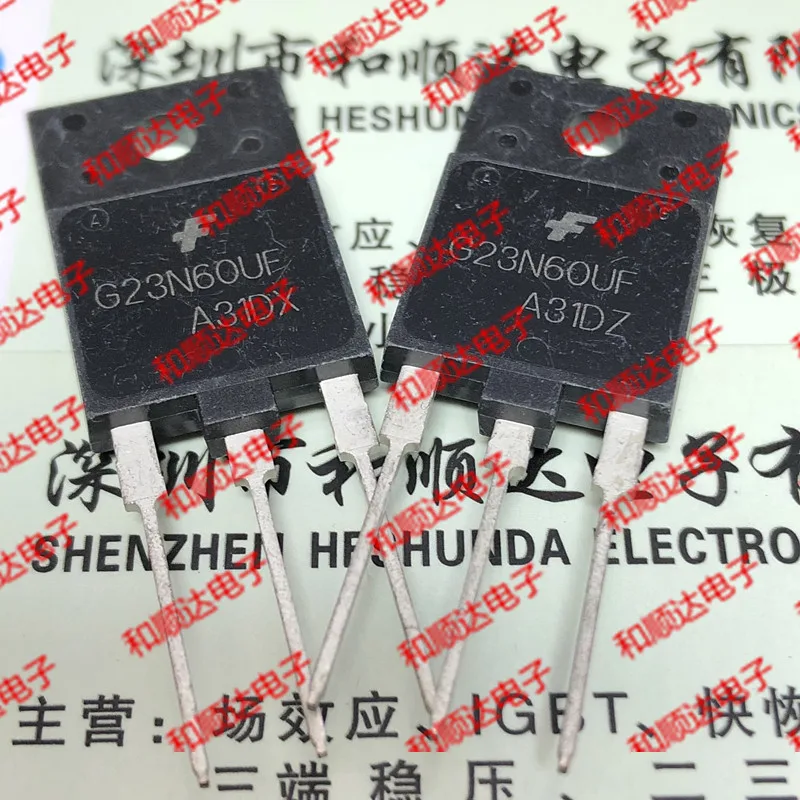 Original New 2pcs/ FGAF23N60UF G23N60UF  TO-3PF 600V