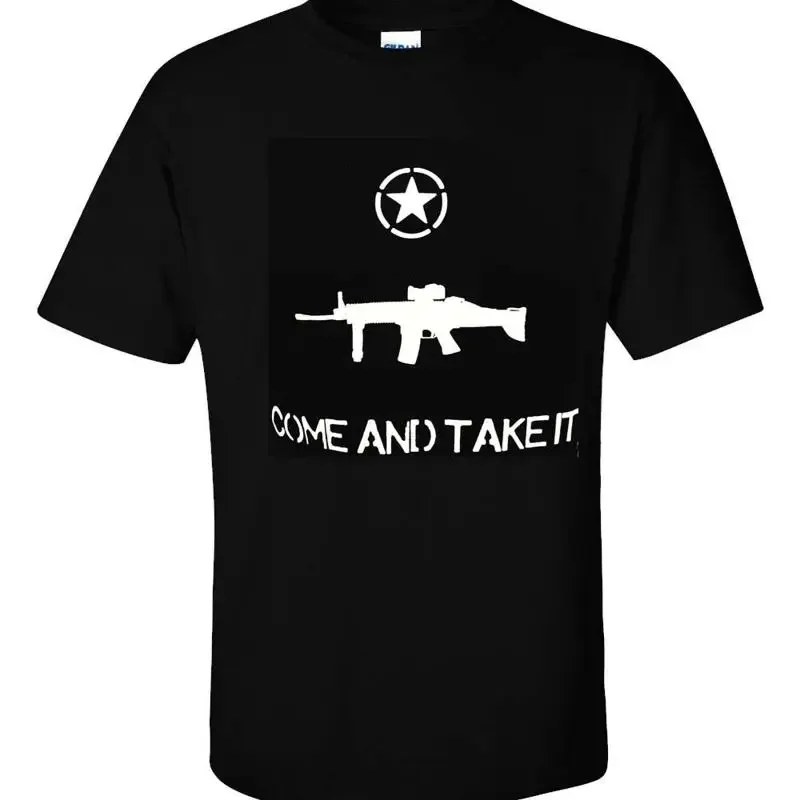 2nd Amendment COME AND TAKE IT Gun Rights Control Men's Adult TEE T SHIRT