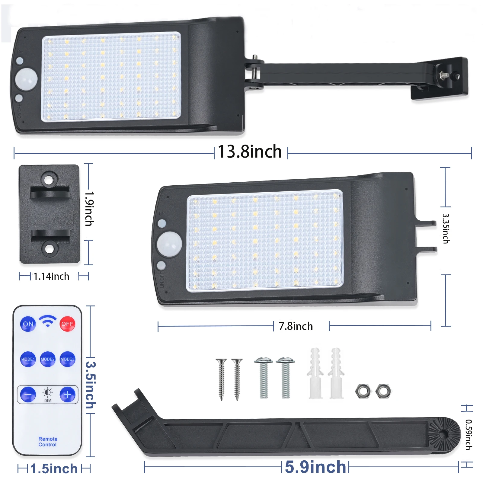 Solar powered outdoor solar outdoor light waterproof motion fence outside solar yard lights With Garden Wall Safety fence Lamp