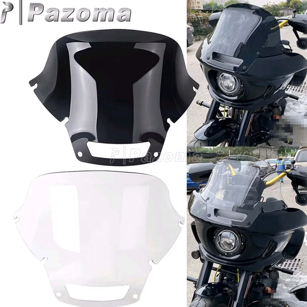 2022 2023 2024 For Harley Softail Low Rider ST 117 FXLRST FXRST Front Windsheild Smoke Clear Fairing Wind Screen Protector Cover