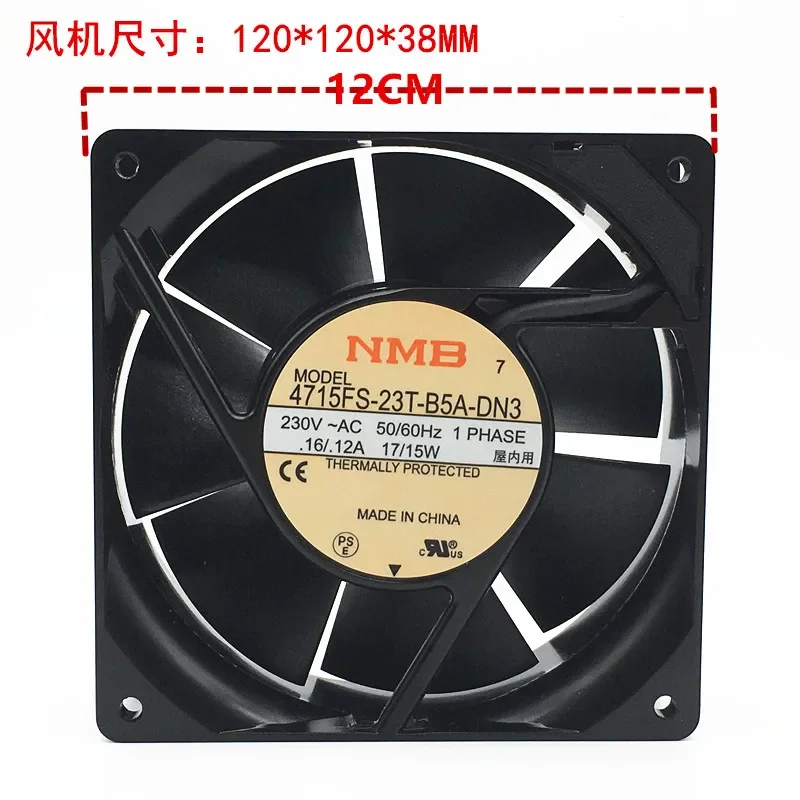 

Ltsf For NMB 4715FS-23T-B5A-DN3 AC 230V 0.16A/0.12A 120x120x38mm Server Cooling Fan 12cm