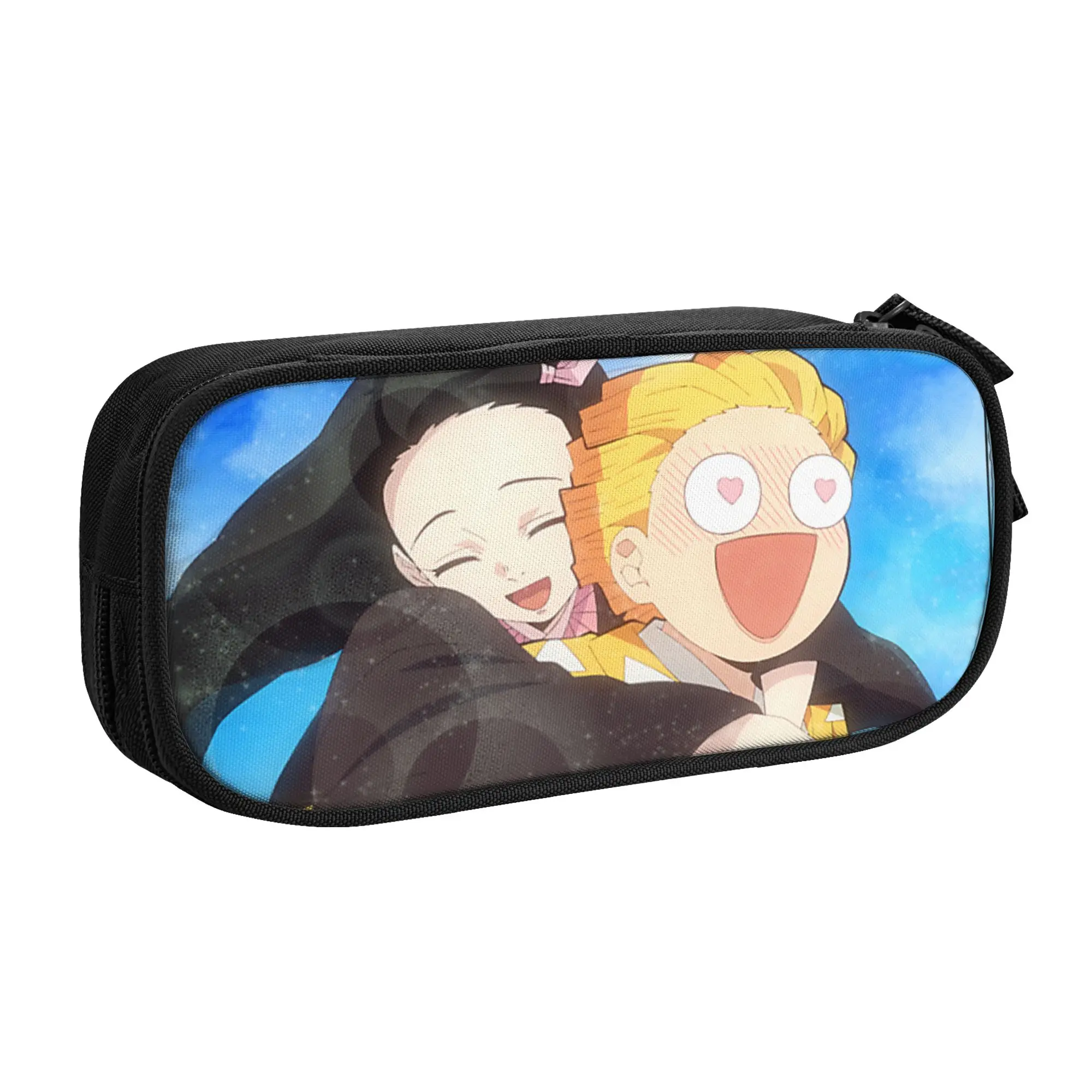bolsas-de-grande-capacidade-para-criancas-com-personagens-do-anime-demon-slayer-kimetsu-no-yaiba-nezuko-e-zenitsu-estojo-escolar