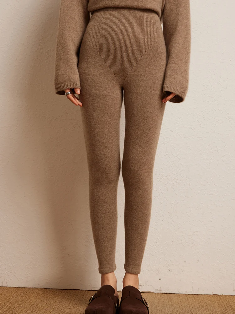 Lazy Women Tights Pants 100% Cashmere Sweater Pencil Pants Autumn Winter Stretchy Pants Slim Knit Thermal Leggings Warm Clothes
