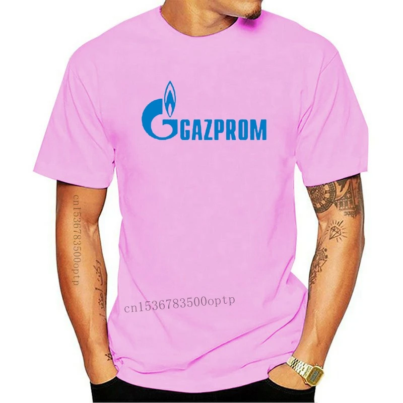 New Gazprom Russian Oil Company Racing Logo Men'S White T-Shirt Size S To 3Xl Teenage Pop Top Tee Shirt