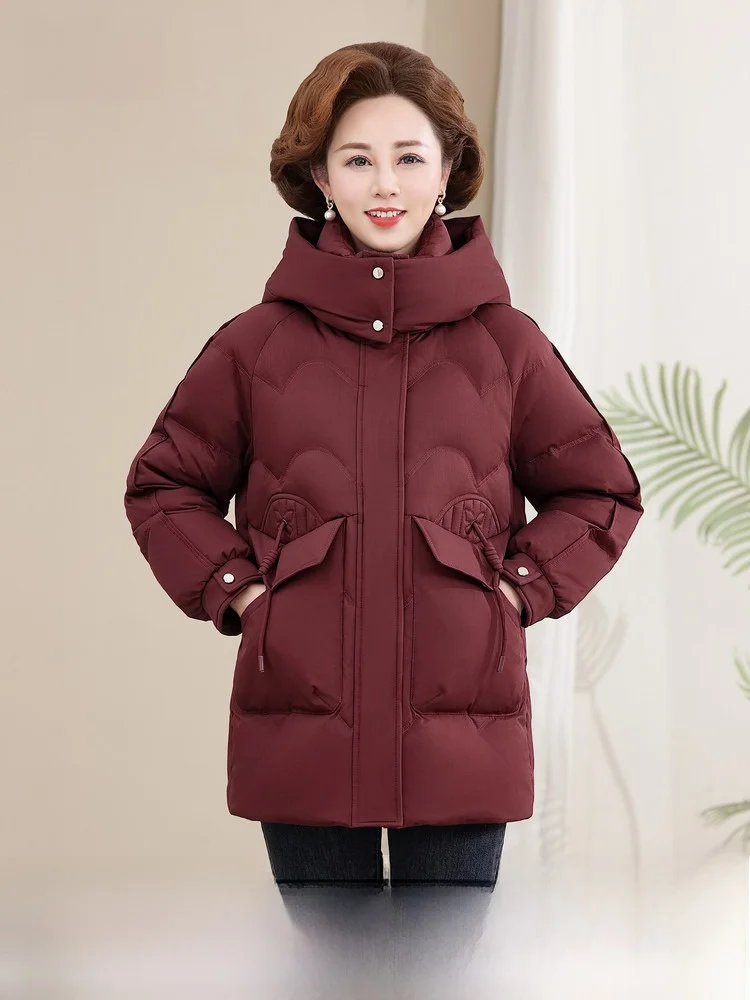 

Snowy Flight 2026 Spring New Women's ort down Jaet Faionable Casual Warm ly Mom Precise Ci Leisure Traveling