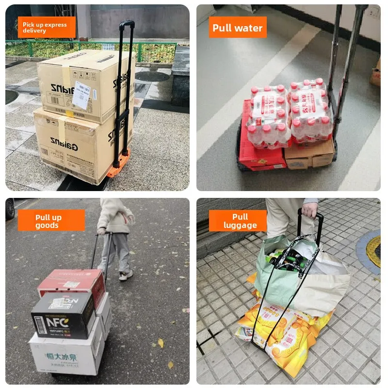 عربة قابلة للطي، عربة مسطحة، شاحنة مسطحة، معالجة البضائع المحمولة #4