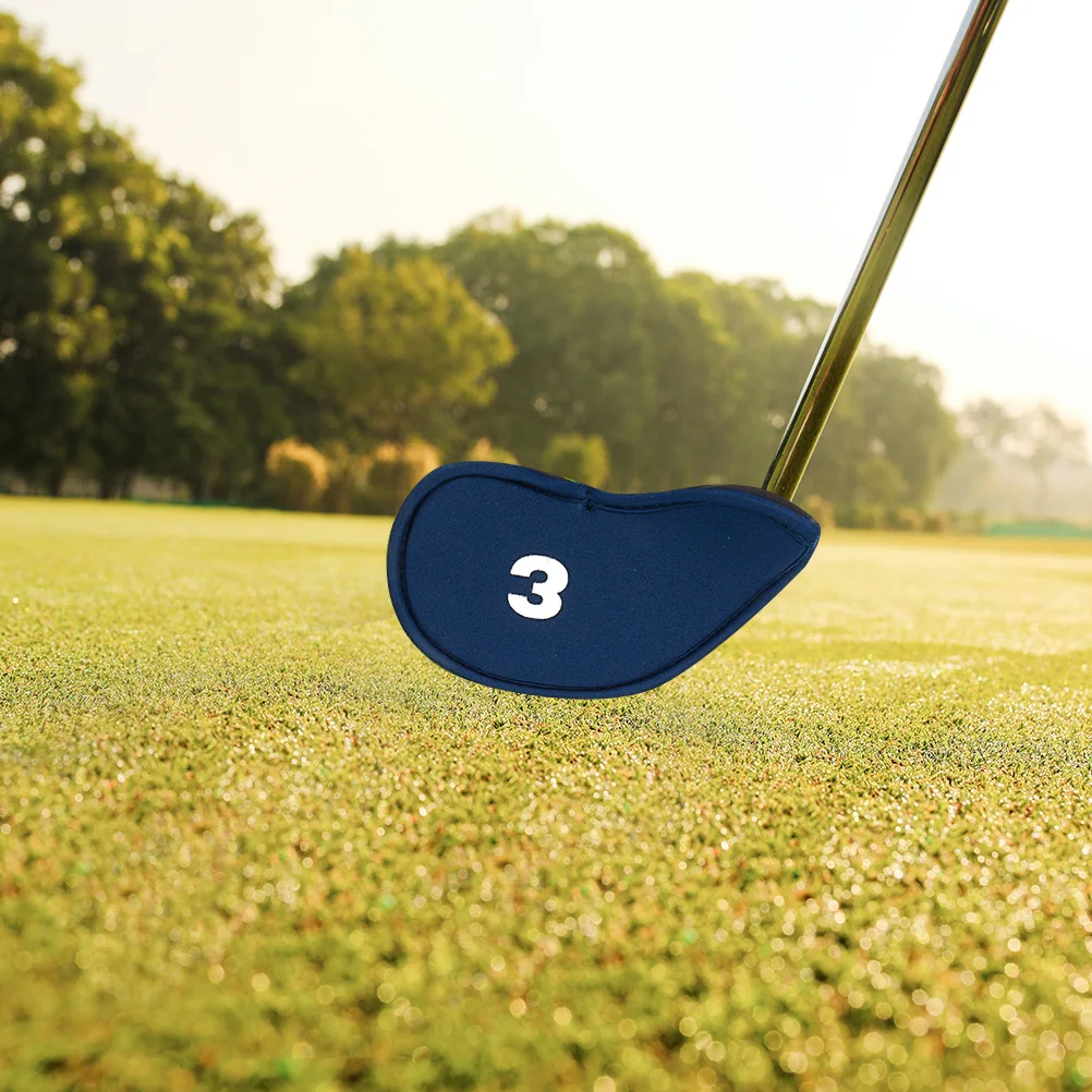 11 قطعة من أغطية الرأس المصنوعة من حديد الجولف، واقيات النادي شديدة التحمل لمضرب المطرقة، مناسبة بشكل آمن على معظم الأندية، مجموعة غطاء آمن للسفر #2