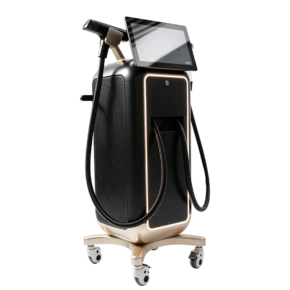 3 in 1 Multifunctional Diode Laser Beauty Machine for Hair Removal Tattoo Pigment Removal AI Skin Analysis Vertical Rolling