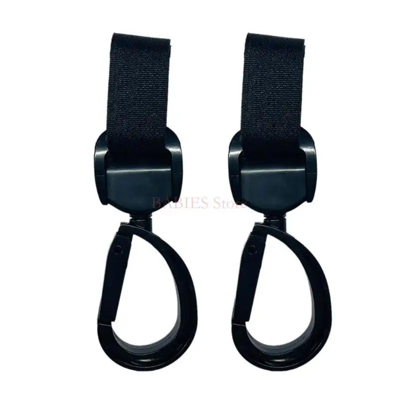 

Upgrades Prams Hooks Rotatable Pram Clip Secure & Rotate Pram Hooks Strong Load Capacity for Hanging Bags On Prams