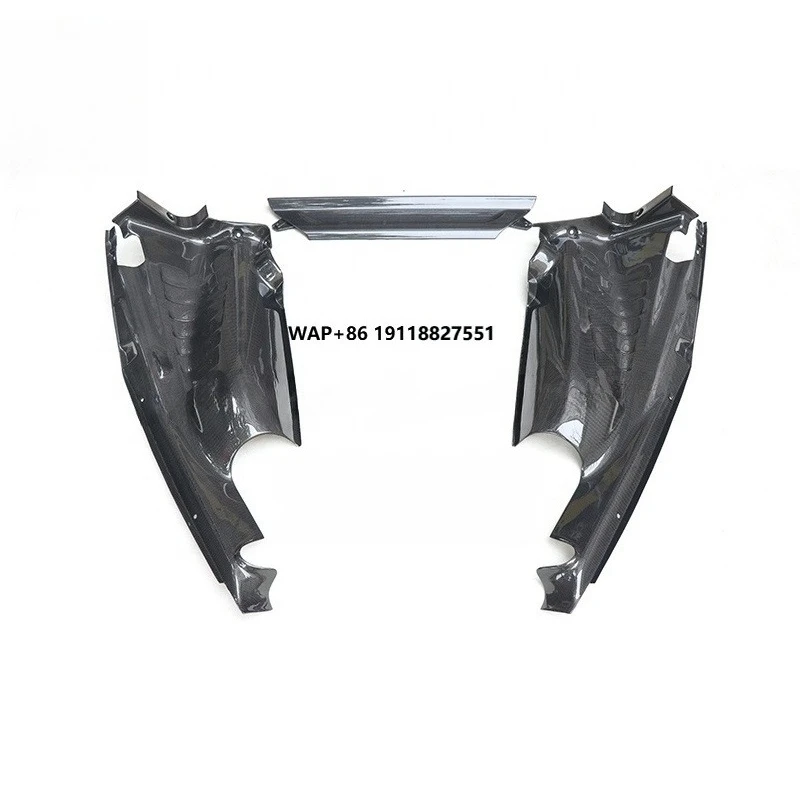 

Replacement Style Dry Carbon Fiber Car Interior Trims Firewall Engine Bay Side Panels for 488 GTB