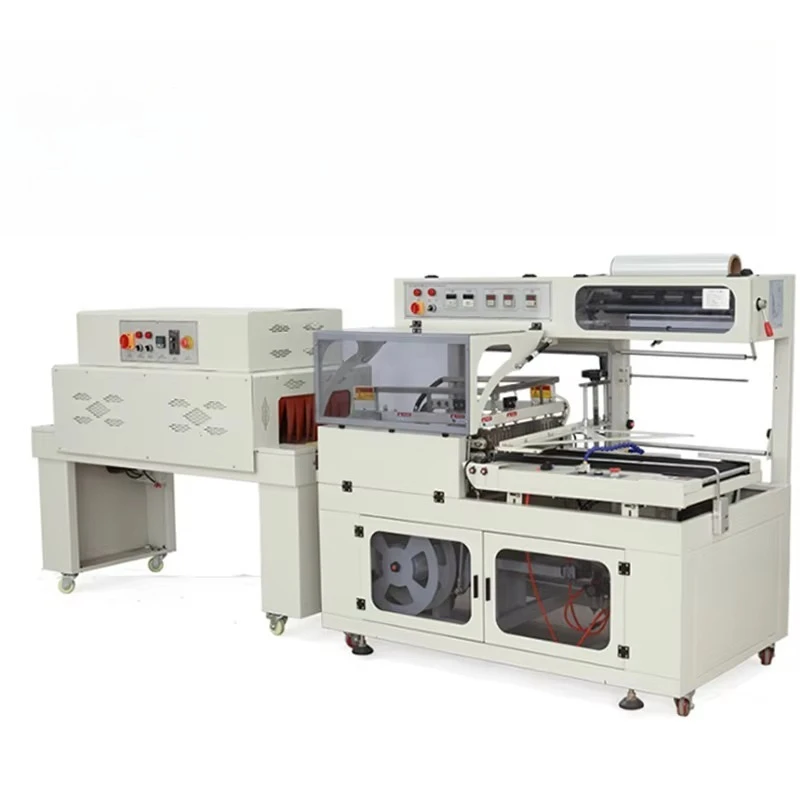 Fully Automatic Vertical Cutter Side Seals Sealer Shrink Film Wrapping Packaging Wrapper Tunnel Machine
