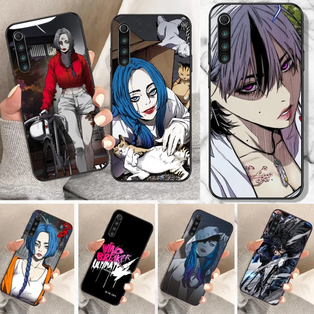 Wind Breaker Mobile Cell Phone Case for Xiaomi Mi 13 12 12S 12T 11T 10T 9T Lite Pro Ultra Poco F3 F4 F5 X4 GT Black Cover Funda