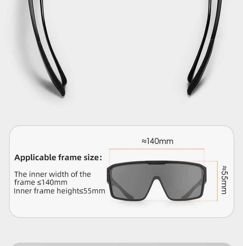 ROCKBROS Polarisierte Brille Outdoor Sonnenbrille Angeln Blendung Leichte Fahren Fahrrad Sonnenbrille Sport Radfahren Brille – Detail 9