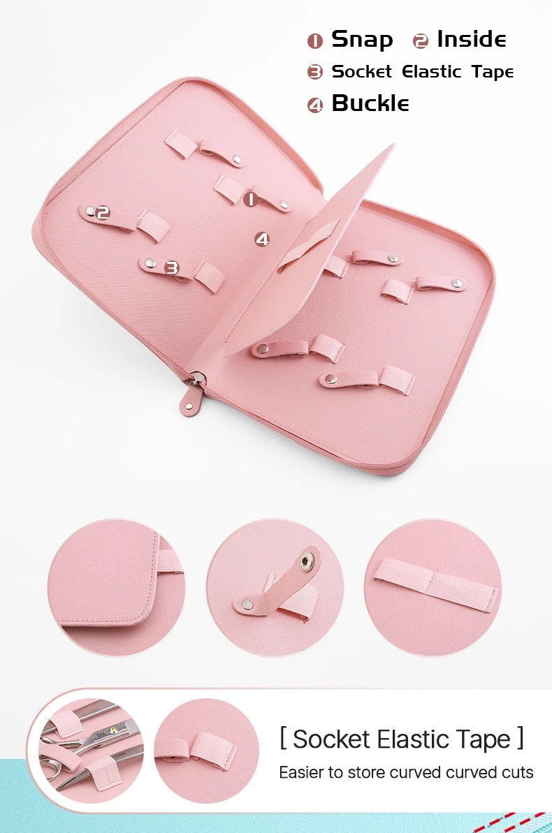 Fenice Friseur/Haustier Schere Aufbewahrung koffer Salon Pu Lederbeutel Haarschnitt Schere Holdster Tasche tragbare Friseur wasserdichte Box – Detail 8
