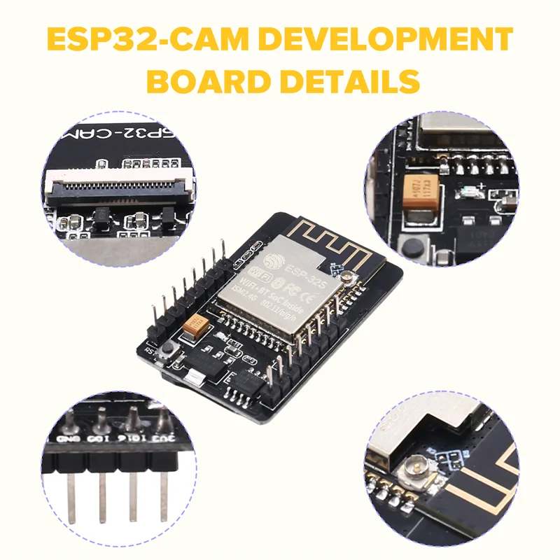 -Placa de desenvolvimento A25M ESP32-CAM sem câmera OV2640 ideal para projetos Iot