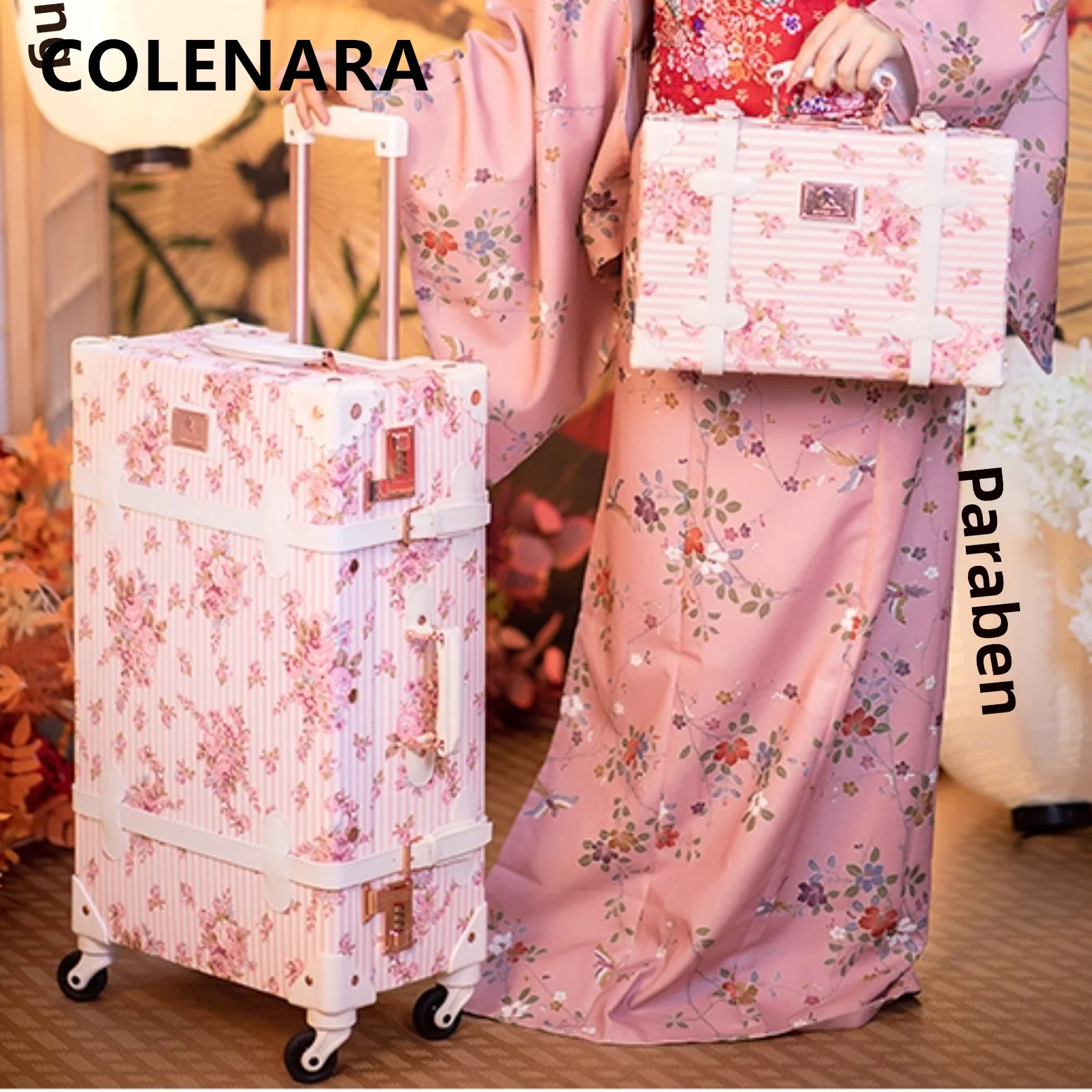 

COLENARA High Quality Suitcase Women's Boarding Box Travel Set Large Capacity Trolley Case 20"22"24"26 Inch with Wheel Luggage