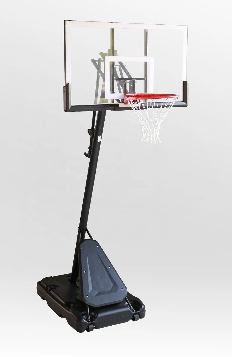ระบบบาสเก็ตบอลแบบพกพาปรับระดับได้พร้อมแป้นบาสขนาด 54 นิ้ว