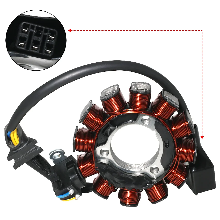 Magneto-Stator-Ladespule für Honda CRF450R CRF450RX CRF450RWE Offroad-Motorrad-Elektro-Ersatzteil 31120-MKE-A01 31120-MKE-A71 – Detail 2