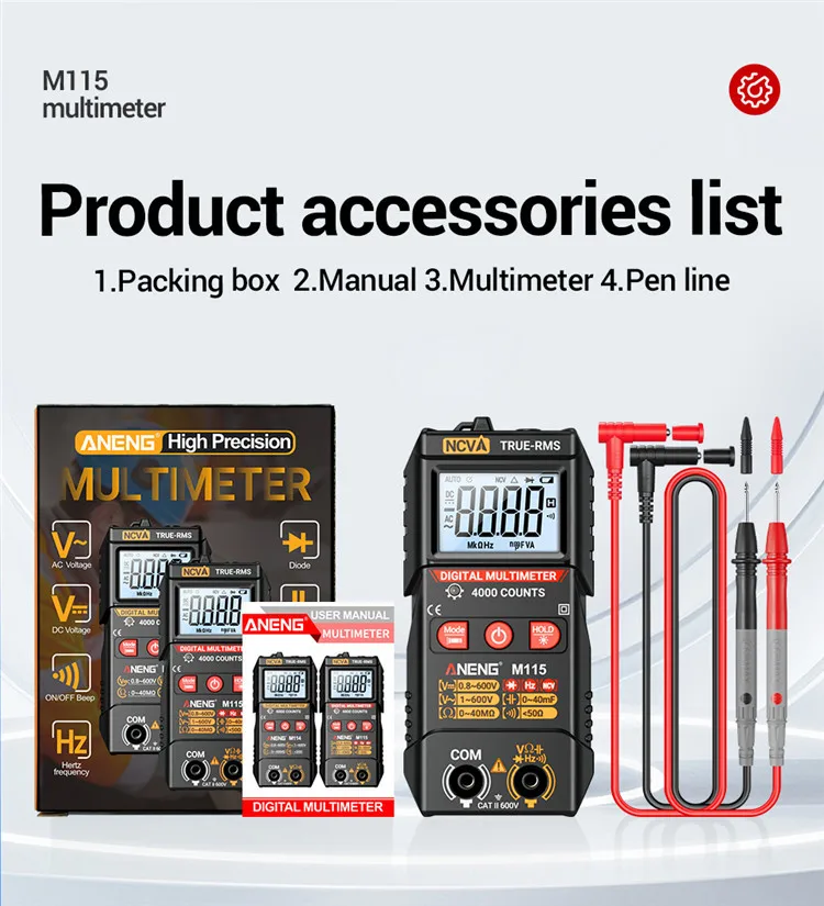 Aneng M115 Smart Di…