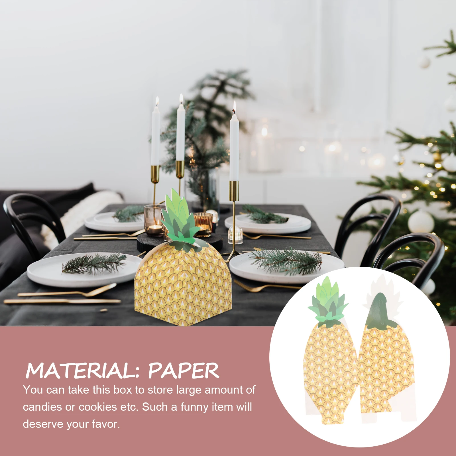 

Pineapple Candy Box Pineapple Paper Box Pineapple Storage Box Party Storage Box