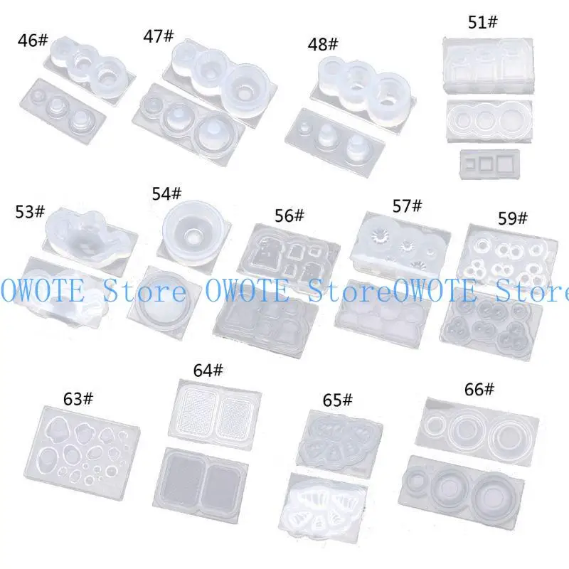 

652F Clay Mold for Miniature Cake Cupcake Bread Silicone Resin Mold Bottle Jar Container Epoxy Mold Jewelry Casting