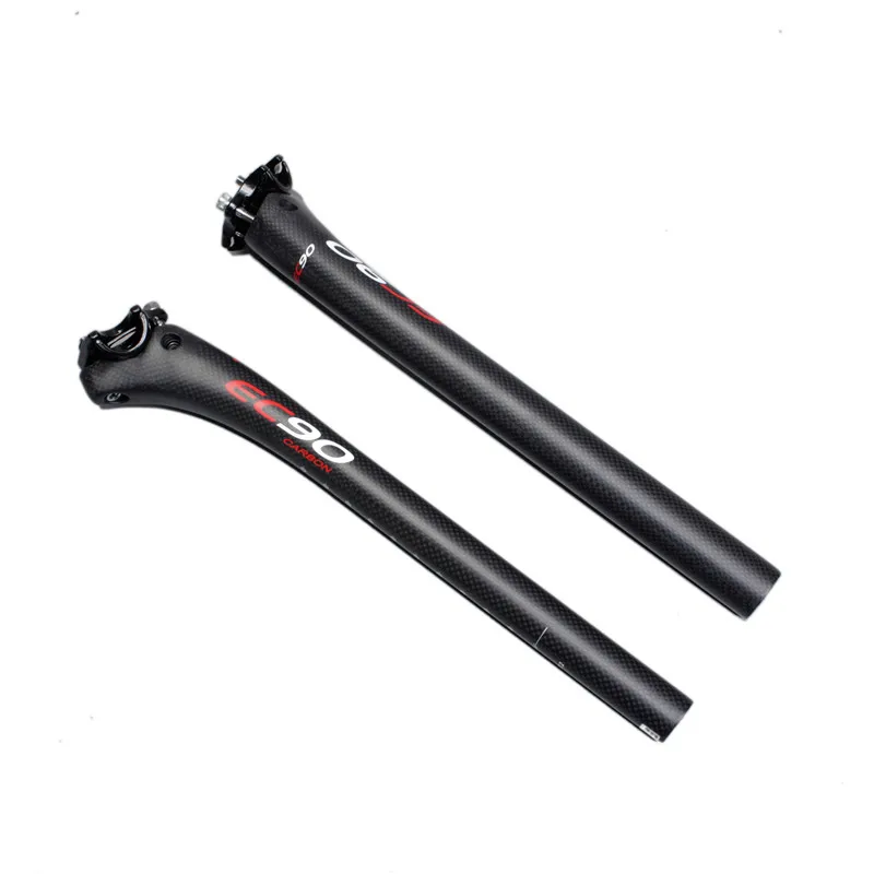 EC90 Full Carbon MTB Bike seatpost seat tube Road Bicycle Seatpost Mountain Parts 25.4 27.2 30.8 31.6-350/400MM